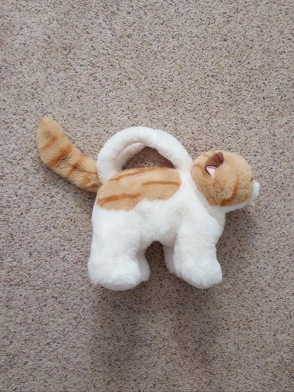 Girl's Stuffed Animal Cat Purse Orange And White